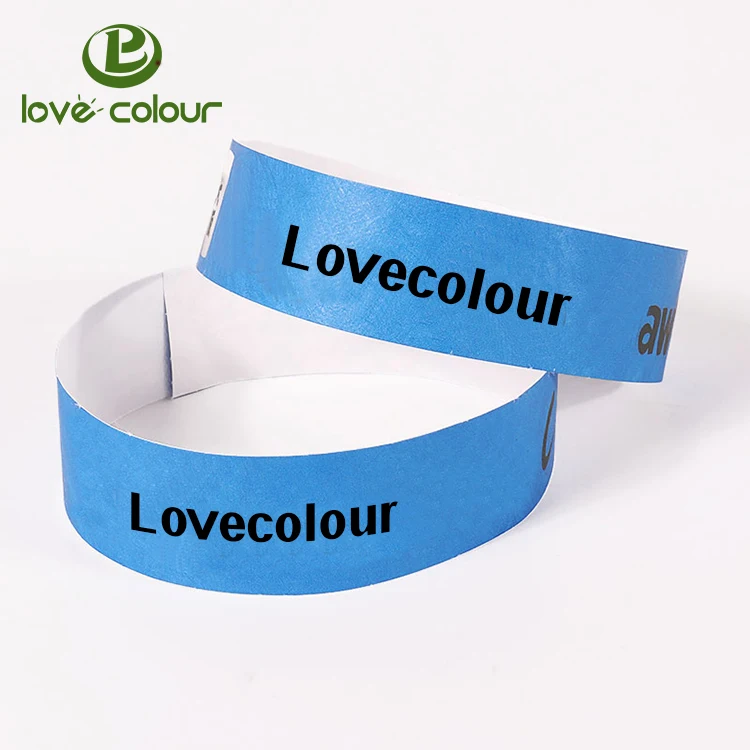 Cheap Custom Paper Wristband For Party And Events / Wristband Vinyl