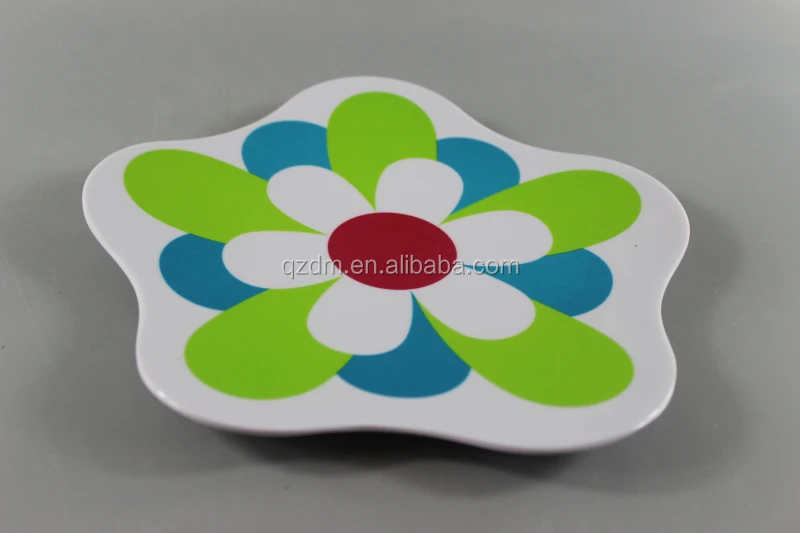 Flower Shaped Melamine Dinner Plate