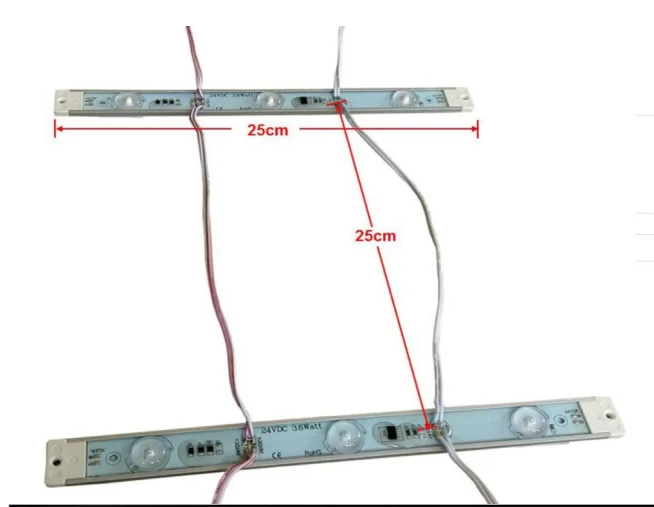 24VDC 3.6W 175degrees beam angle Nichia led strips for lightbox lighting solution, Aluminum led strips with Nichia LEDs