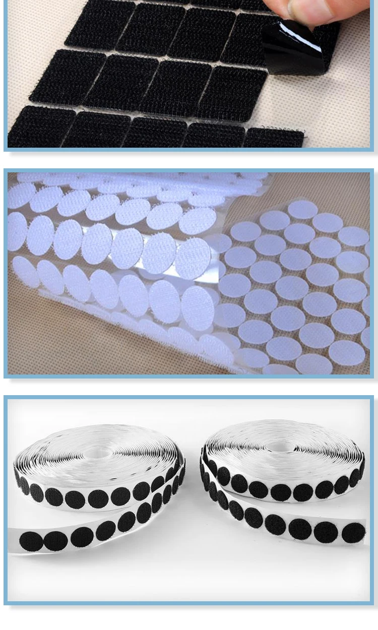 Adhesive Hook And Loop Dots Hook Loop Black Glue Dot Buy Adhesive