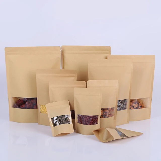 small brown coffee bags