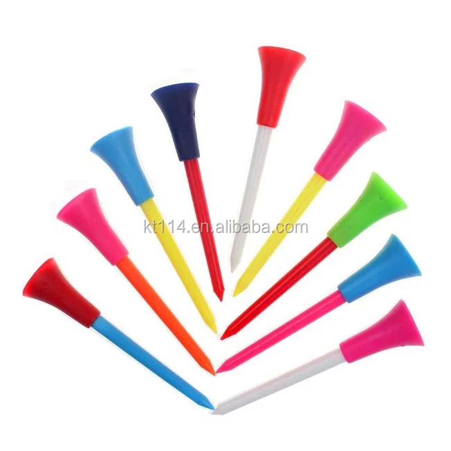 special discounts wholesale top quality colorful 83mm PVC top golf tees
