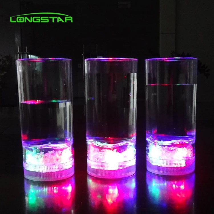 Led Glow Cups Wholesale Promotional Gift Water Control Or Switch Control Flashing Juice Led Cup