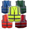 Hi-Vis Safety Vest With Zipper Reflective Jacket Security Waistcoat 5 Pockets