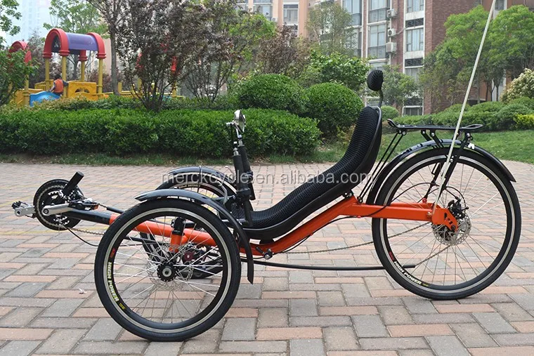 Outdoor Folding Electric 3 Wheels Recumbent Trike for Adults(id ...