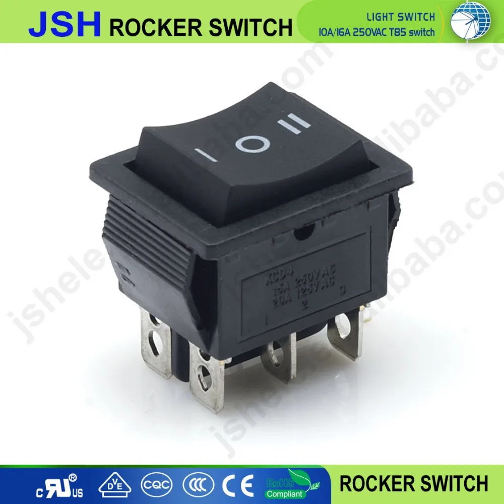 Kcd2-213 Momentary 3 Position Rocker Switch - Buy Black Kcd4 On Off 6