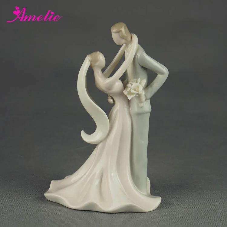 bride and groom porcelain dolls