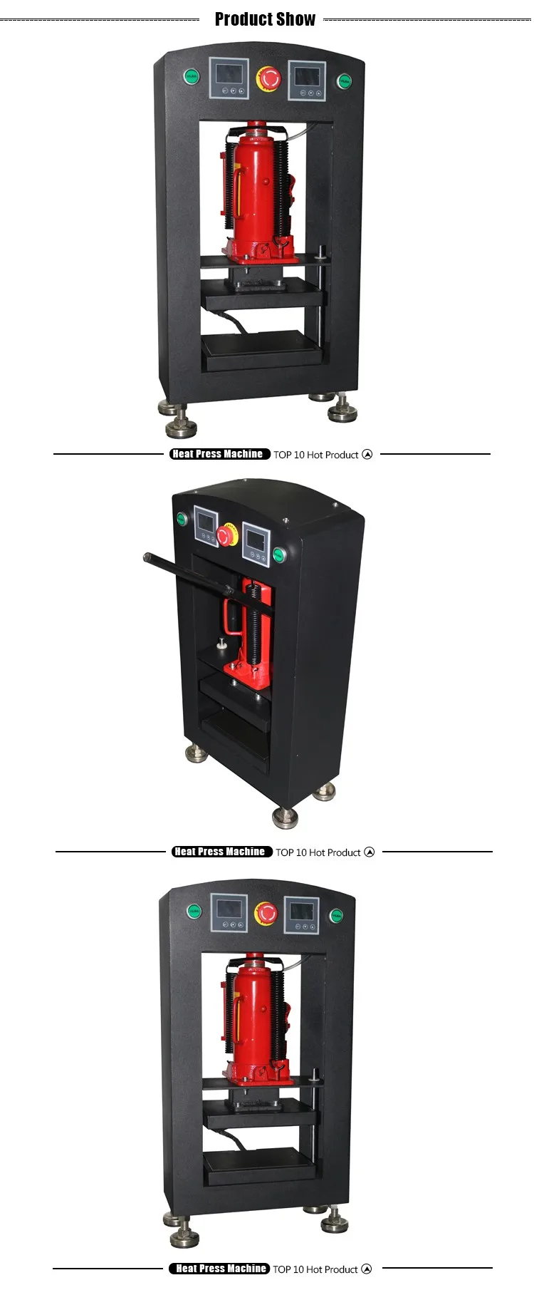 Dual Heating Plates Hydraulic Rosin Dab Press Machine With 12000psi