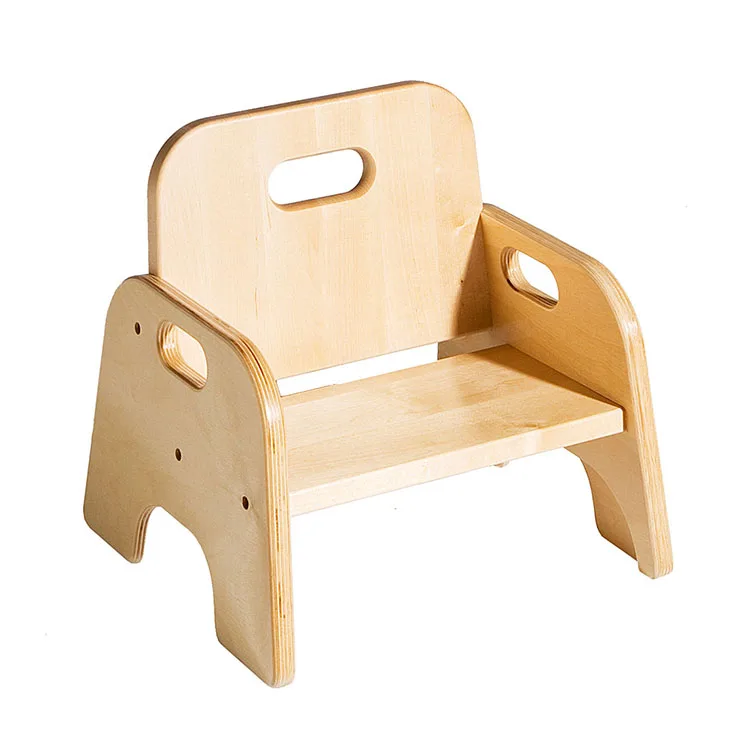 Daycare Wooden Furniture Baby Sitting Chair for Sale