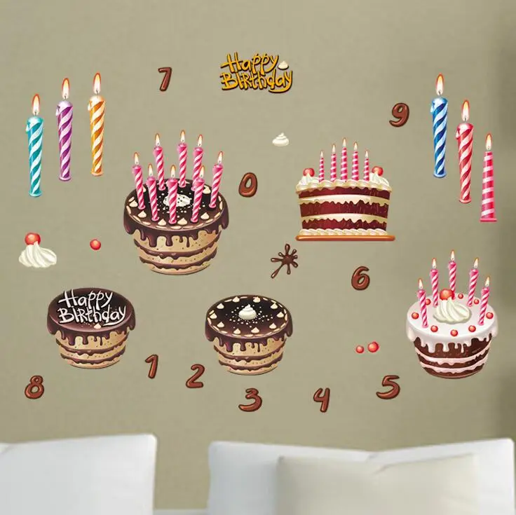 Facile Epluchez Le Gateau D Anniversaire Joyeux Anniversaire Importation Sticker Mural Pour Enfants Buy Importer Un Autocollant Mural Des Autocollants Muraux Pour Enfants Un Autocollant Mural Product On Alibaba Com