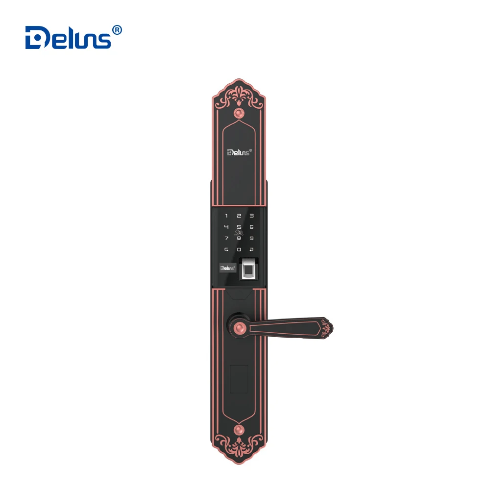 
WiFi Function Automatic Smart Home Used Security Password Intelligent Waterproof Fingerprint Door Lock 