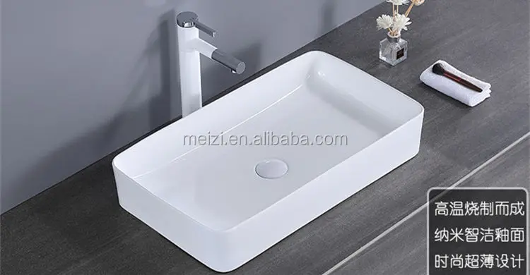 China rectangle wash basin countertops art basin stand price