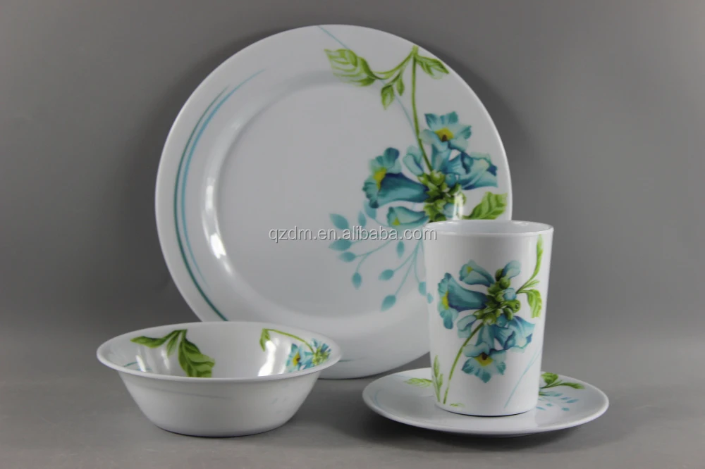 Set Of 4 Melamine Dinner Set/Complete Melamine Tableware Set