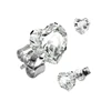 Heart Cubic Zirconia for men women Diamond Stud Earrings
