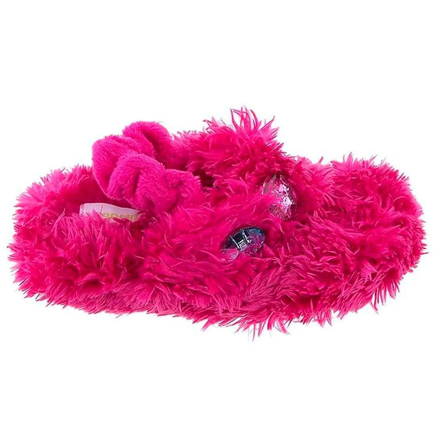Capelli New York Teddy Fur Thong With Backstrap Toddler Girls Indoor Slippers
