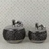 Apple shape ceramic decorations, Handicraft furnishing articles, Set of 2
