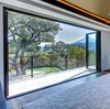 Veranda bi-fold design sound proof tempered glass aluminum folding door