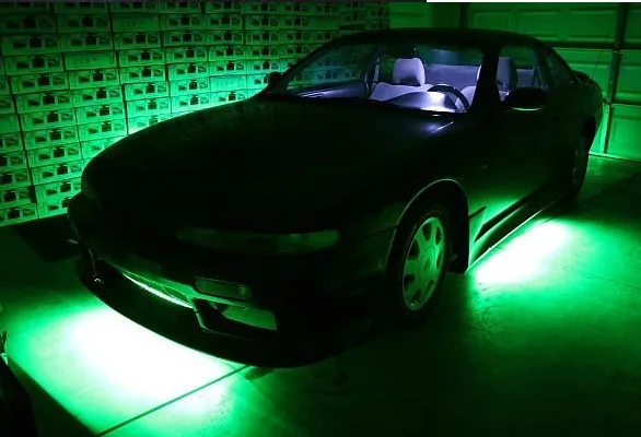 4pc72led auto car Underglow led light Kit LED RGB Lights with double remote
