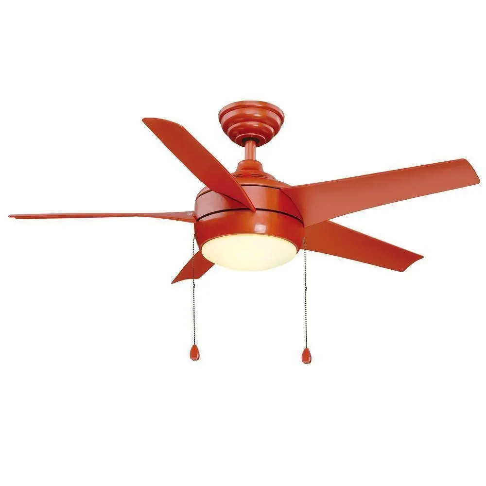 Buy Hampton Bay 54 In. Windward II Brushed Steel Ceiling Fan, Single