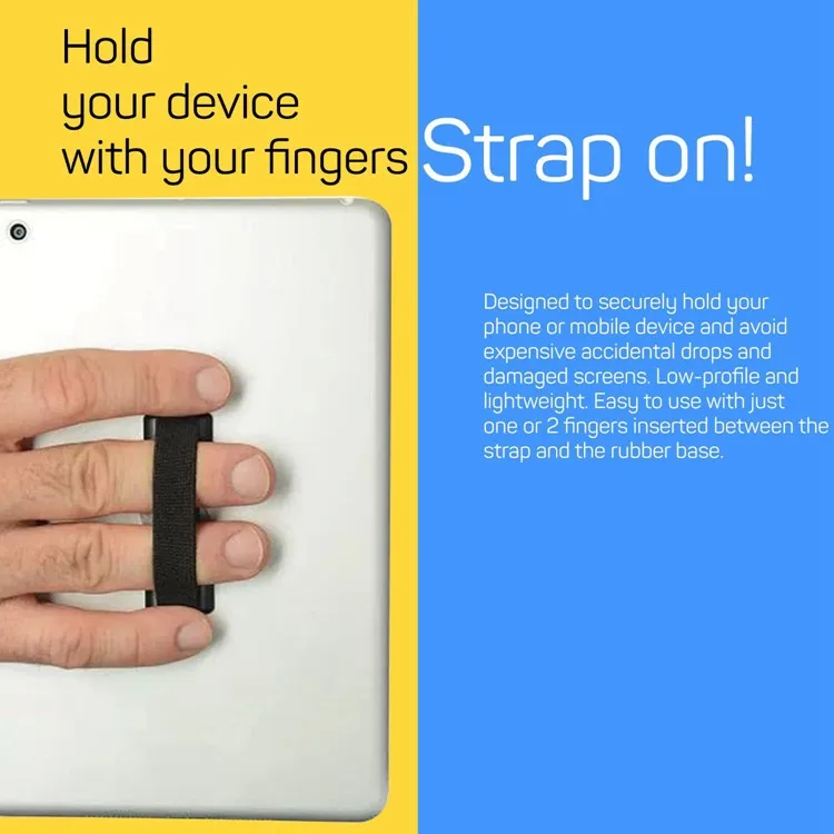 2017 new Stand Grip Your Phone Cell Phone Finger Holder Elastic Belt Anti Slip for iphone Samsung Retail blister card package
