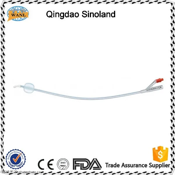 2 Way Tiemann Tip Silicone Urethral Catheter Or Foley Urinary Catheter