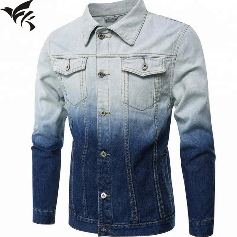 Men Fashion Jeans Jackets Men Clothes Zipper Designer Damaged