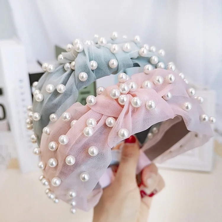 Fashion Lace Pearl Hair Bands For Women New Style Rabbit Ear Knot Soft  Solid Girls Headbands - Buy Hair Band For Korean Style,Fashion Elastic Hair  Bands,Latest Hairband Designs Product on 