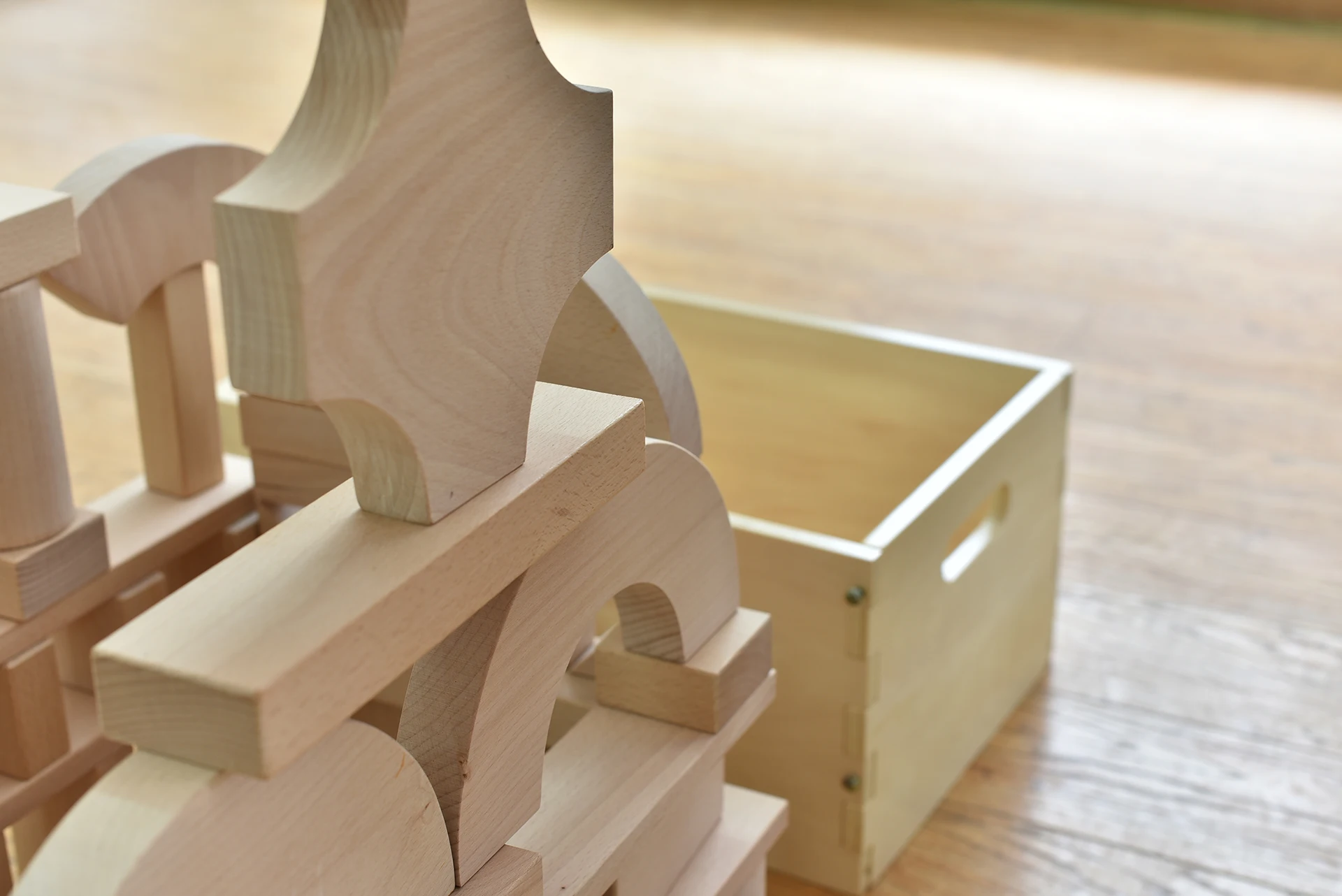 outdoor wooden blocks