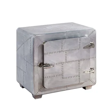 Decorative Side Table Aluminum Vintage Metal Cabinets Decorative Side Table Aluminum Vintage Metal Cabinets