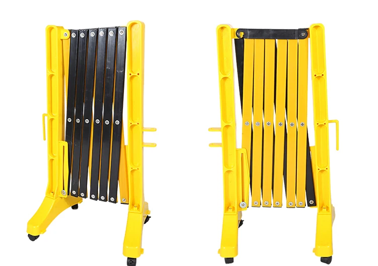 3500mm Yellow Movable Portable Safety Barrier Temporary Retractable