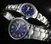 stainless steel case semi solid bracelet strap date and day feature movement high good gift watches for men and women hot resell