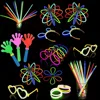 Glow Sticks, 8" Premium Glowsticks with Connectors to Make Bracelets, Glasses, Flowers, Balls and More, Party toy