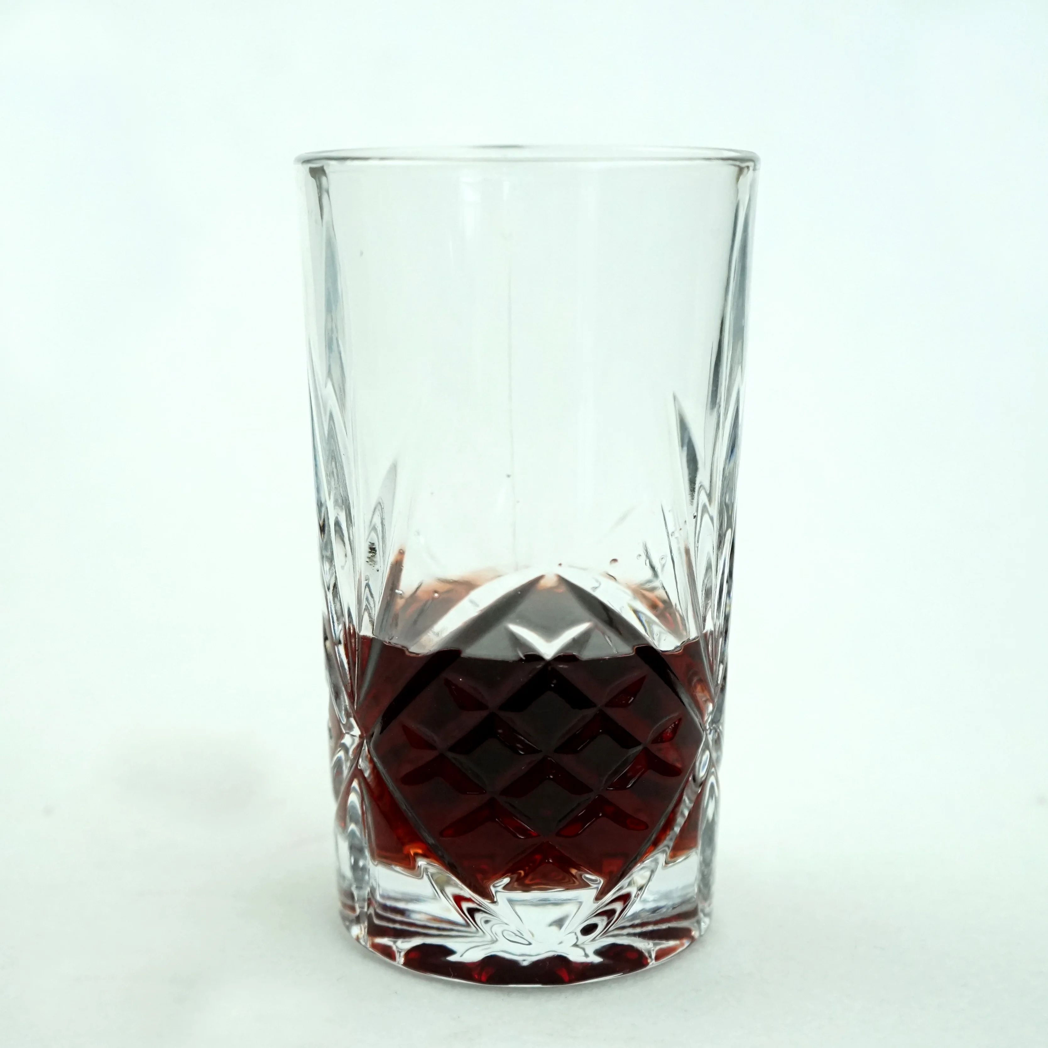 优雅350毫升 12 盎司透明酒杯压花