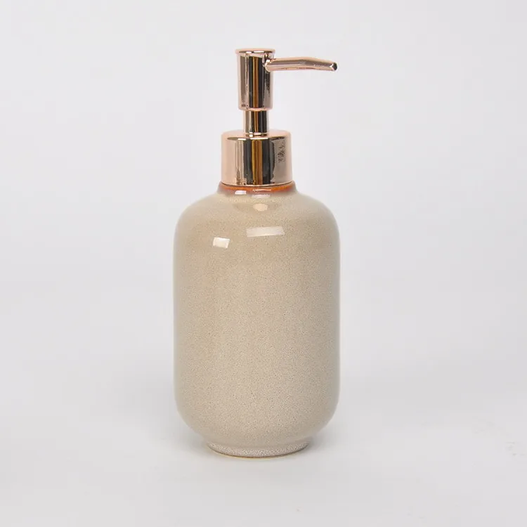 Customized Fancy Handmade Fancy Liquid Soap Dispensers Ceramic 500ml