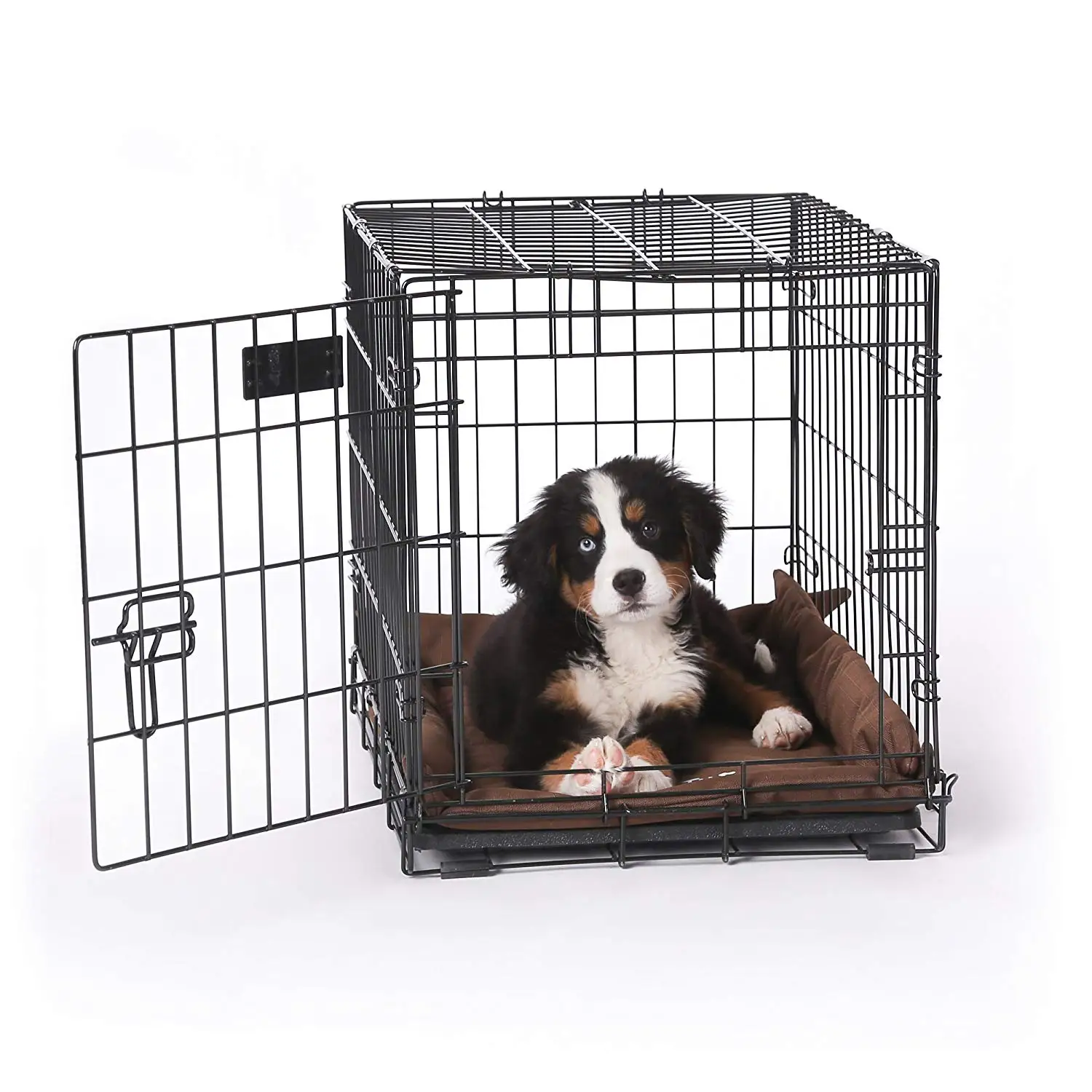 K&H Pet Products K-9 Ruff n' Tuff Crate Pad Small Chocolate (20" x 25") - 1260 Denier Rip-Stop Polyester for Pets That Need Extra Tough Fabric