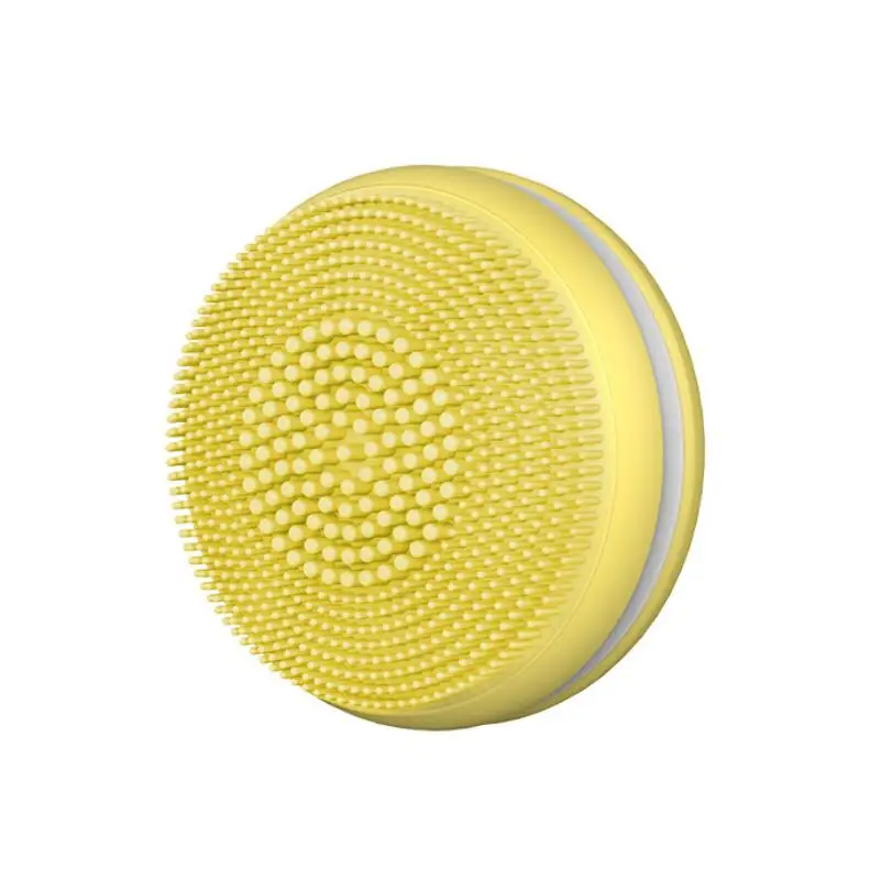 Electric Facial Cleansing Brush Silicone Vibration Mini Cleaner Deep Pore Round Cleaning Skin Massage face brush cleansing