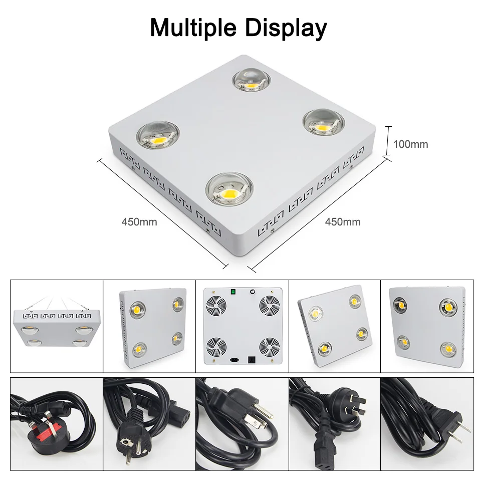 Factory Supply CXB3590 LED Grow Light 200W 400W 600W Dimmable COB led plant grow lamp replace HPS/MH traditional grow lighting