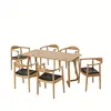 hot SANQIANG 2018 new style dining room furniture modern simple wooden dining table sets