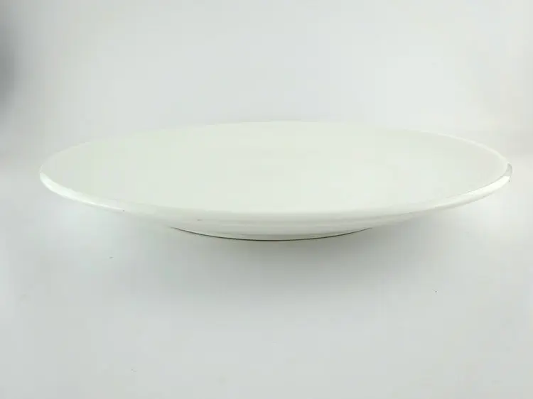 14 inch big size flat white round cake plate for cake serving
