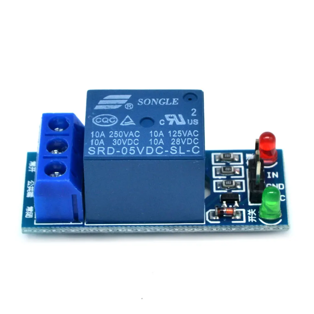 5v 1 Channel Relay Low Level Trigger Power Module With Led Indicator