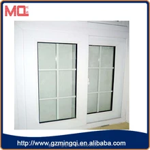 CONCH marca pvc com vidros duplos janelas de vidro temperado