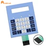 Custom CNC membrane keypad polyester polycarbonate push button membrane switch panel with 3M adhesive for industrial controller