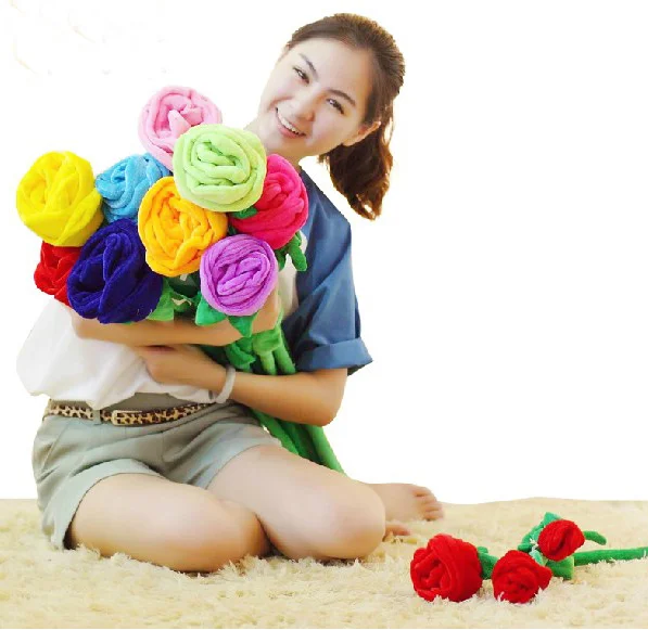 colorful flower plush