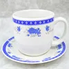 320cc ceramic coffee cup and saucer exported to South America