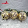 Chinese supplier beautiful decorative christmas bauble hanging glass ornament balls