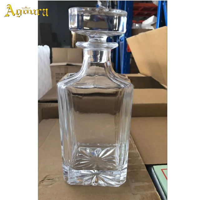 Wholesale Bulk Wine Crystal Whiskey Decanter Glass Bottle Decanter