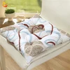 Brushed and Printed Countryside Style Cushion Wooden Sofa Cushions Set Suit Four Seasons Gifts Household Products Floral Pat