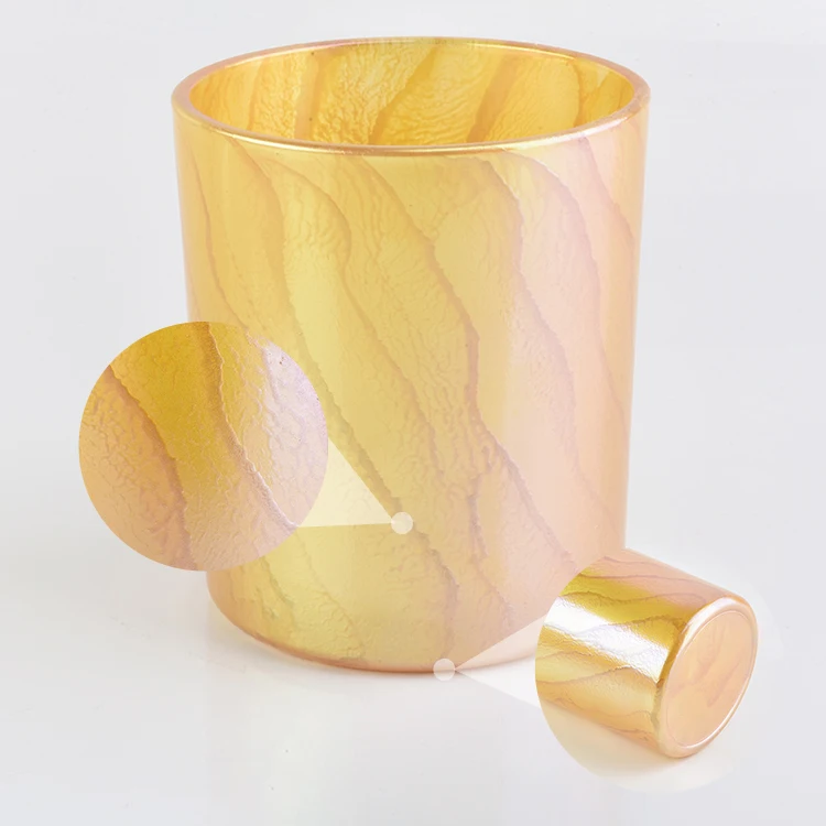 Luxury decorative glass candle jar supplier