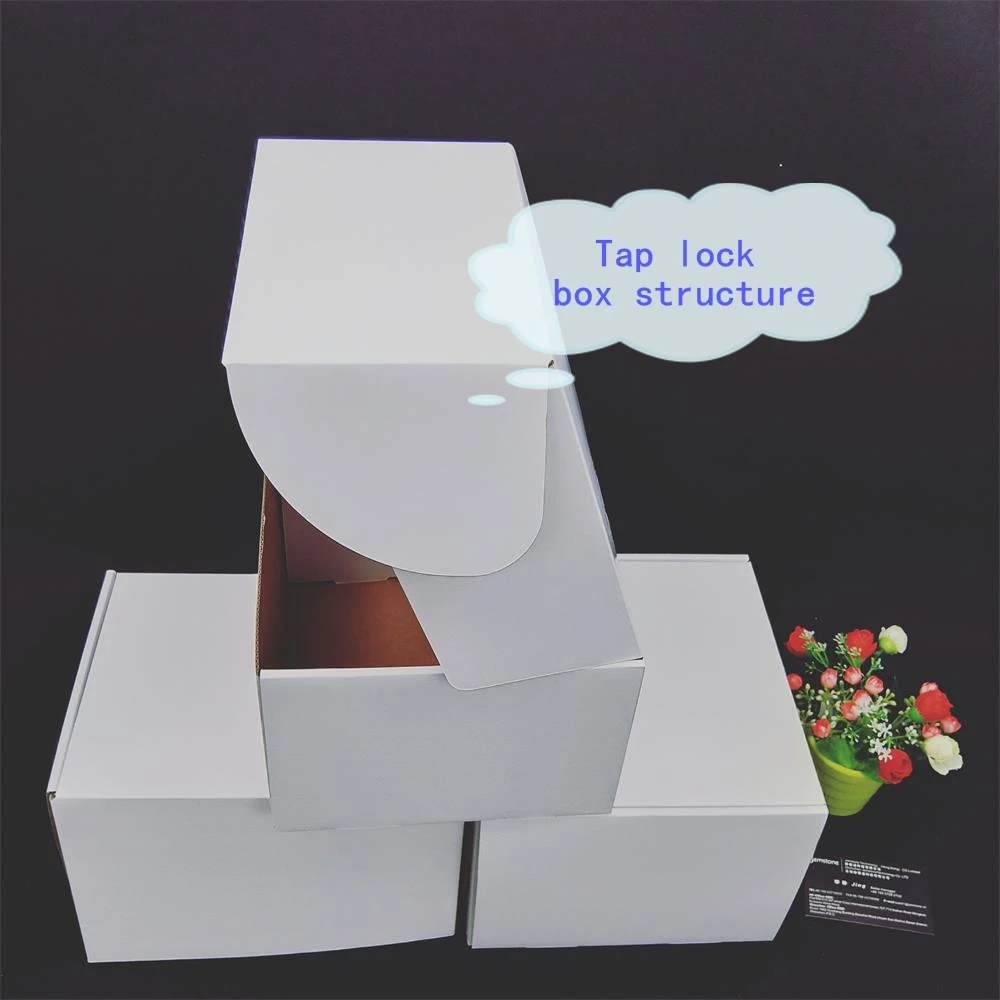 Corrugated Cardboard Packaging Kraft Tap Lock Boxes - Buy Tab Lock ...