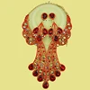 Newly developed fashionable colorful diamond jewelry set